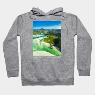 Hill Inlet Whitsundays, Queensland Hoodie